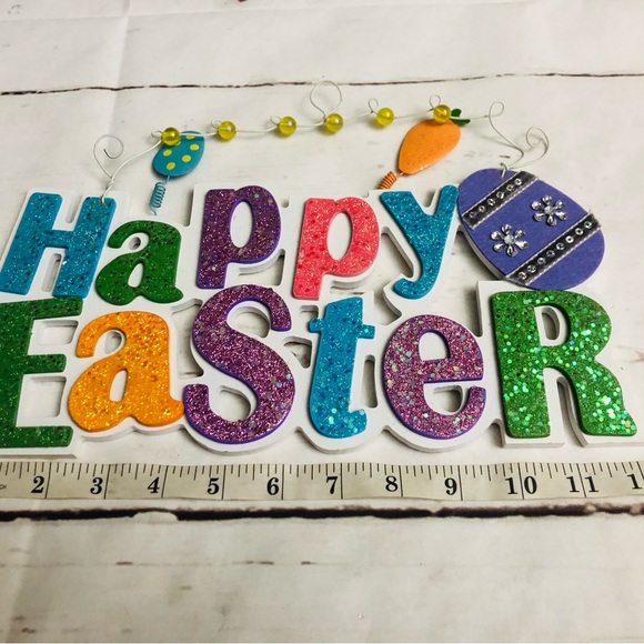 Happy Easter Glitter Sign - Picture 7 of 8
